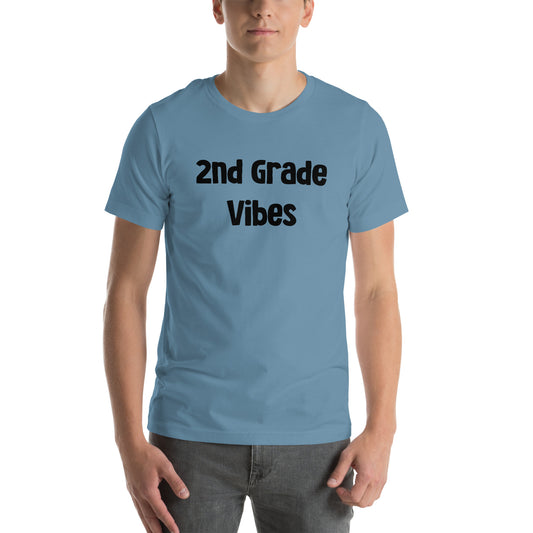 Adults 2nd Grade Vibes T Shirt