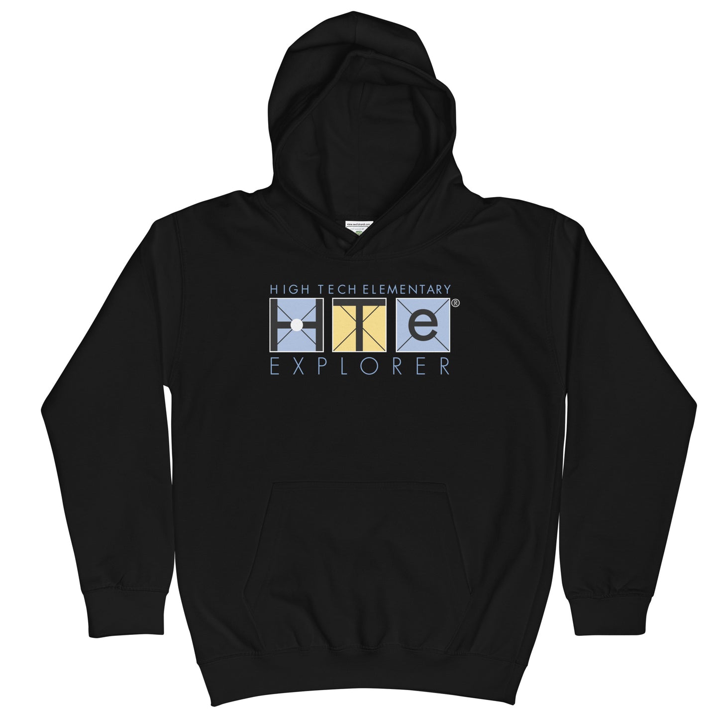 Kids Hoodie, Blue lettering