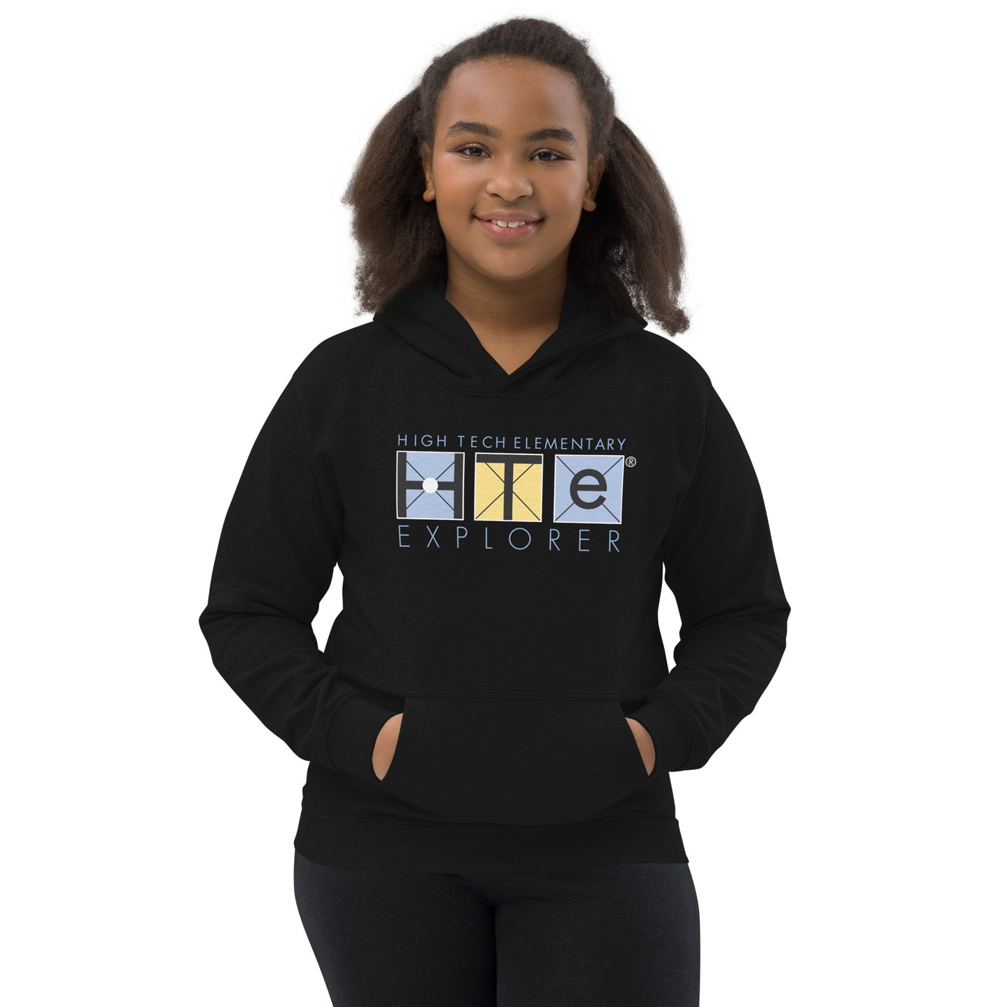 Kids Hoodie, Blue lettering