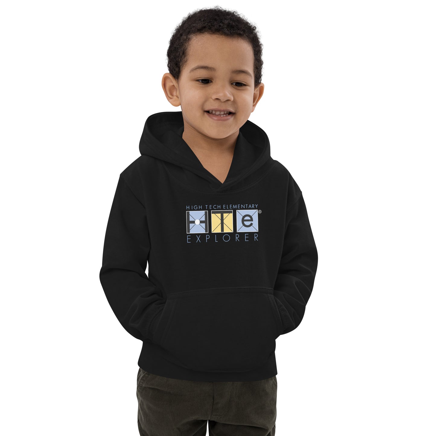 Kids Hoodie, Blue lettering