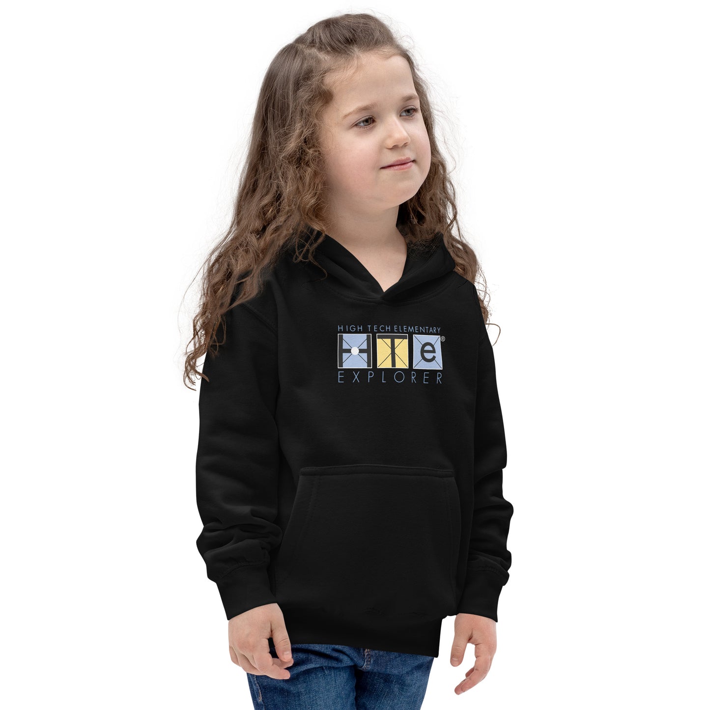 Kids Hoodie, Blue lettering