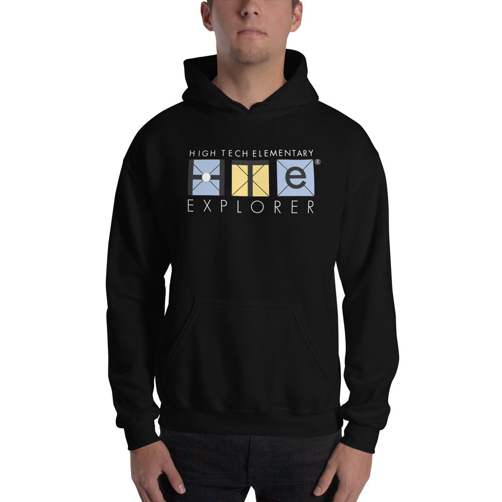 Adult Unisex Cotton Hoodie, White Lettering