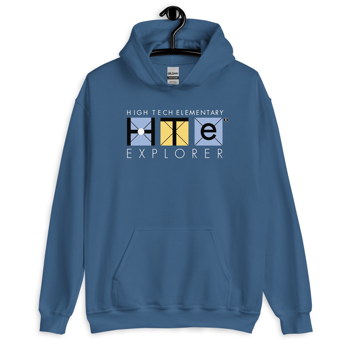 Adult Unisex Cotton Hoodie, White Lettering