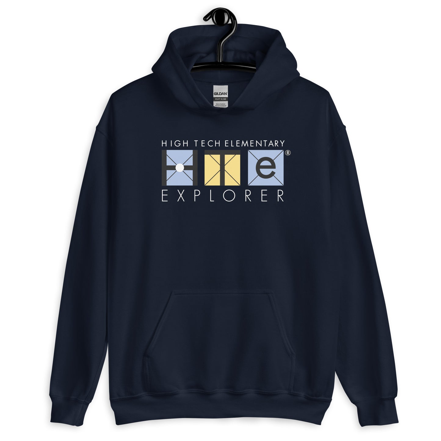 Adult Unisex Cotton Hoodie, White Lettering